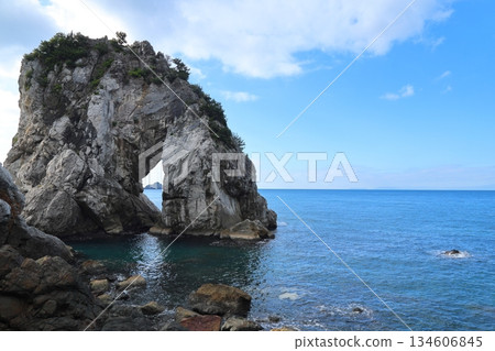 白崎海岸的伊達戈岩 / 日本百佳海灘之一 [和歌山縣由良町] 134606845