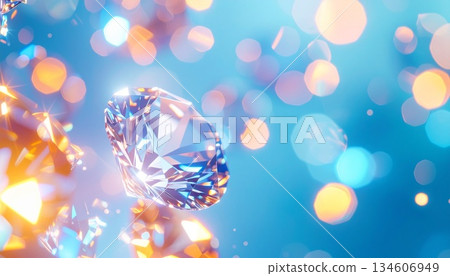 diamonds on bokeh background 134606949