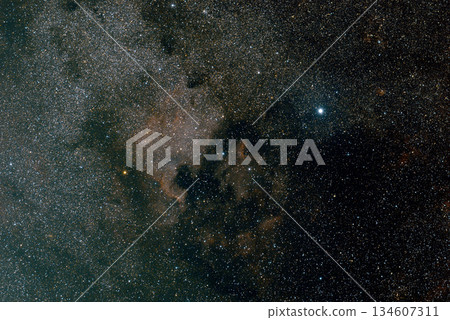 The North American Nebula and the Pelican Nebula in Cygnus 134607311