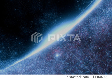 Amazing space with many stars, planets, stars and galaxies. Starry sky, concept. Explosion and black hole. Horizon in space Amazing space with many stars, planets, stars and galaxies. Starry sky, concept. Explosion and black hole. Horizon in space 134607680