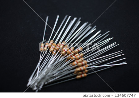 Carbon resistors for electronics Carbon resistors for electronics 134607747