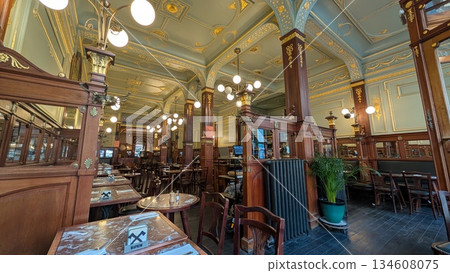 Interior design of the historic restaurant 134608075