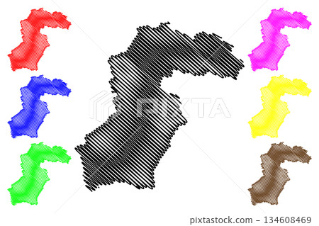 Samegrelo-Zemo Svaneti region (Republic of Georgia - country, Administrative divisions of Georgia) map vector illustration, scribble sketch Samegrelo Zemo Svaneti map Samegrelo-Zemo Svaneti region (Republic of Georgia - country, Administrative divisions of Georgia) map vector illustration, scribble sketch Samegrelo Zemo Svaneti map 134608469