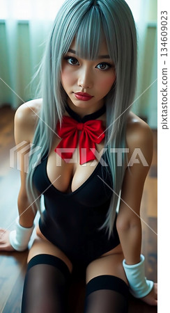 一位表情自然的女性肖像 [AI 生成圖像] 134609023