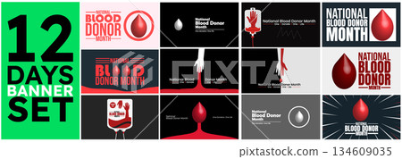 12 days blood donor day bundle set templet 12 days blood donor day bundle set templet 134609035