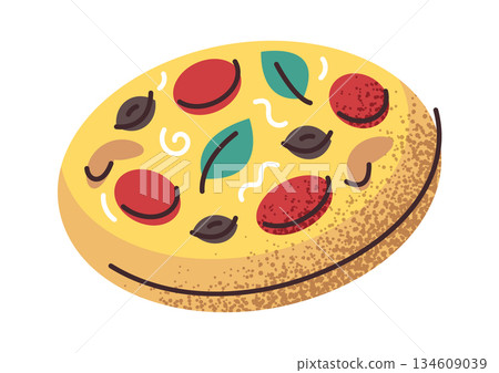 Pizza street food tasty snack Pizza street food tasty snack 134609039