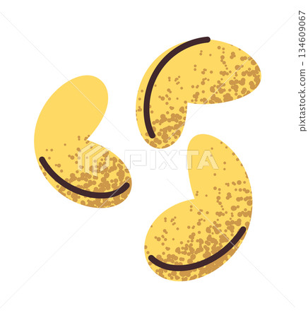 Salted peanuts classic crunchy snack 134609067