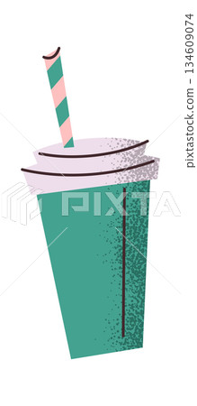 Cool soda drink sticker design 134609074
