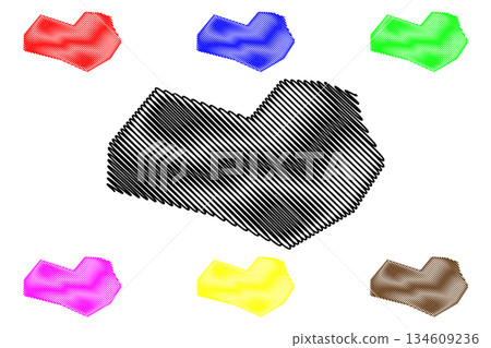 Orkhon Province (aimags, Provinces of Mongolia) map vector illustration, scribble sketch Orkhon Aimag map Orkhon Province (aimags, Provinces of Mongolia) map vector illustration, scribble sketch Orkhon Aimag map 134609236