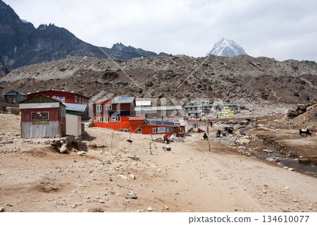 Lobuche town view, Everest base camp trek, Nepal 134610077