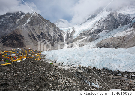 Everest south base camp view, Nepal 134610086