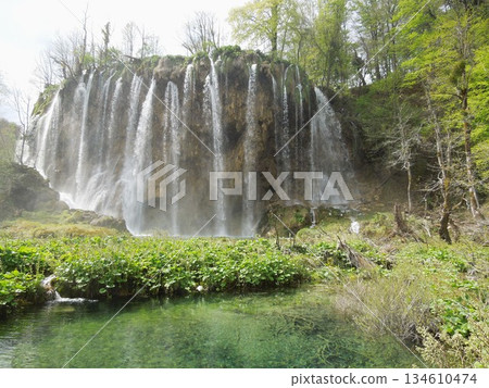 Waterfalls in Plitvice Lakes National Park, Croatia Waterfalls in Plitvice Lakes National Park, Croatia 134610474