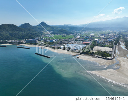 Scenery around Monchhichi Beach in Matsuyama City, Ehime Prefecture Scenery around Monchhichi Beach in Matsuyama City, Ehime Prefecture 134610641