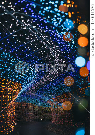 Sparkling illuminations in Shibata Town, Miyagi Prefecture 134611576