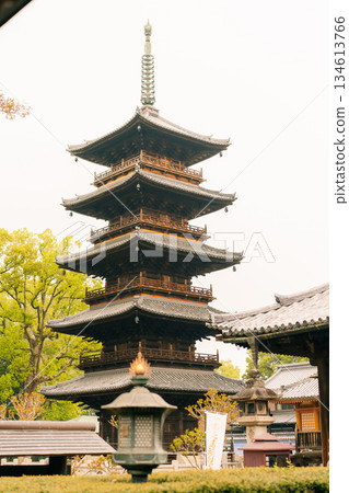 shikoku, JAPAN - may 2 2025 Motoyama Temple No. 70 in the Shikoku Pilgrimage 134613766