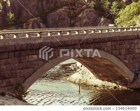 Old bridge Vagand in Norway 134614000