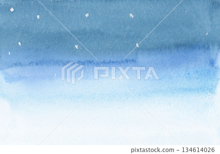 以透明水彩繪製的夜空插圖 以透明水彩繪製的夜空插圖 134614026