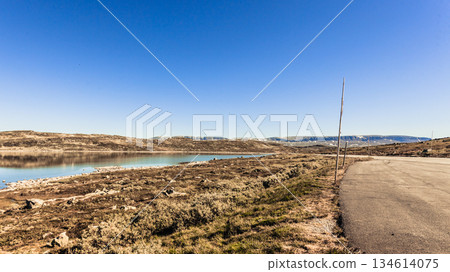 Hardangervidda mountain plateau landscape, Norway 134614075