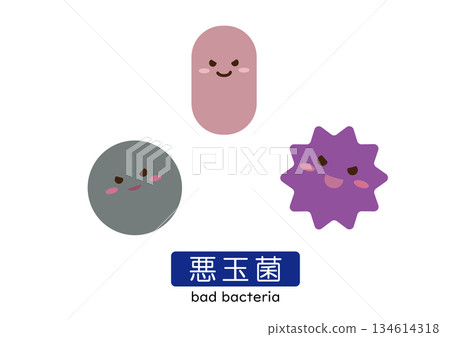 Bad bacteria character simple Bad bacteria character simple 134614318