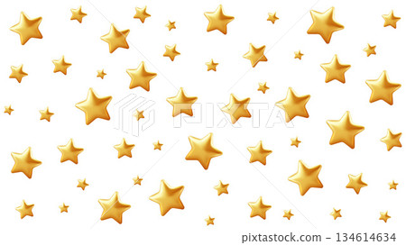 Golden Star Celebration In Gold Sparkle Scene For Festive Decor. Bright Stars Shine With Pattern And Decorative Cheer And Mood. Vector Illustration Background Golden Star Celebration In Gold Sparkle Scene For Festive Decor. Bright Stars Shine With Pattern And Decorative Cheer And Mood. Vector Illustration Background 134614634
