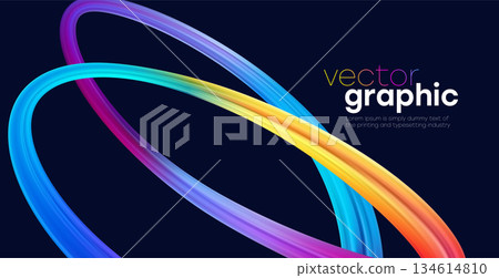 Colorful Neon Loops Bring Energy and Motion. Abstract Ribbon Orbits Create Modern Design Flair. Dynamic Gradient Rings For Creative Projects, vector illustration background. Colorful Neon Loops Bring Energy and Motion. Abstract Ribbon Orbits Create Modern Design Flair. Dynamic Gradient Rings For Creative Projects, vector illustration background. 134614810