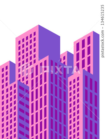 City Buildings Illustration stock illustration 134615235