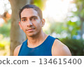 Venezuelan man athlete portrait looking at camera 134615400