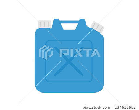煤油藍色塑膠容器示意圖 煤油藍色塑膠容器示意圖 134615692
