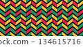 Abstract Chevron Black History Month Seamless Pattern 134615716