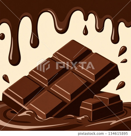 板巧克力背景 134615895