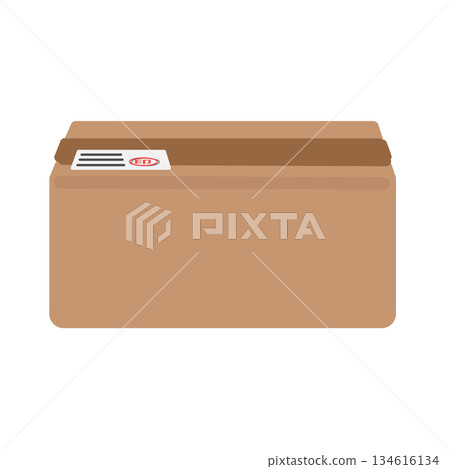 紙箱和發貨單插圖 134616134