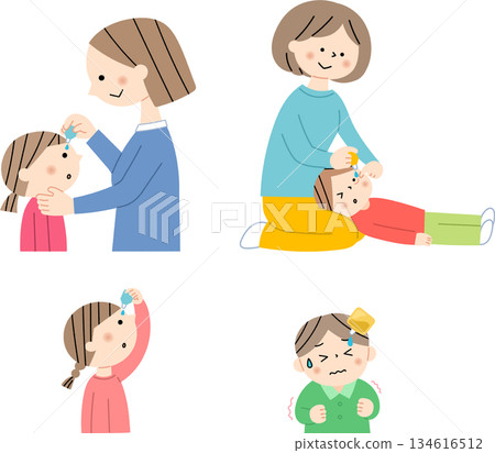 Children's set of eye drops 134616512