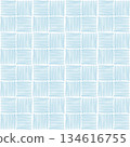 淺藍色手繪線條棋盤格圖案 134616755
