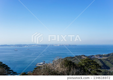 千葉縣房總半島上的鋸山 134616972