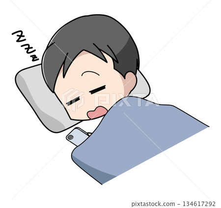 圖:一名男子在使用智慧型手機時睡著了 圖:一名男子在使用智慧型手機時睡著了 134617292