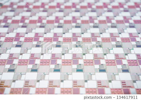 Silicon wafer for manufacturing semiconductor of integrated circuit. 134617911