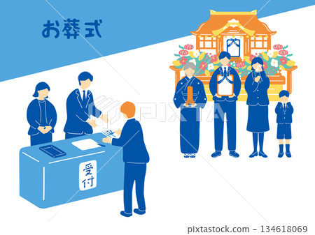 Funeral scene 134618069