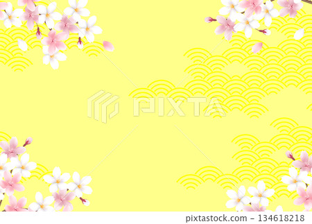 櫻花春天風景背景 134618218