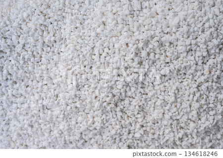 Full frame shot of Perlite texture and background. It improves aeration and drainage, which helps prevent root rot and encourages strong root growth. Full frame shot of Perlite texture and background. It improves aeration and drainage, which helps prevent root rot and encourages strong root growth. 134618246