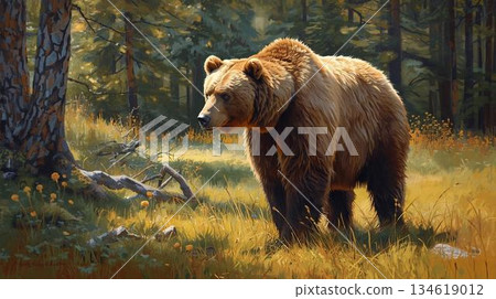 生活在深山裡的熊 134619012