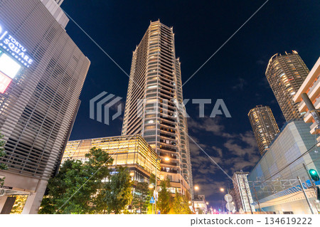 神奈川縣武藏小杉塔公寓夜景 134619222