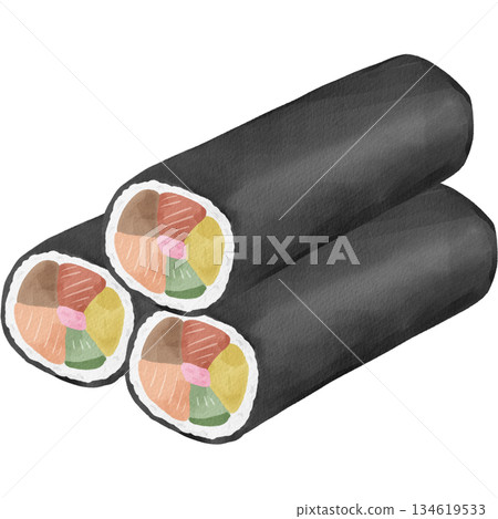 水彩風格的繪本插畫 134619533