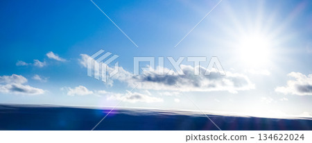 Winter scenery of the hills of Biei, Hokkaido, near dusk 134622024