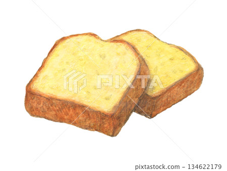 Quatre-quarts Simple Butter Cake Watercolor and colored pencil illustration Quatre-quarts Simple Butter Cake Watercolor and colored pencil illustration 134622179