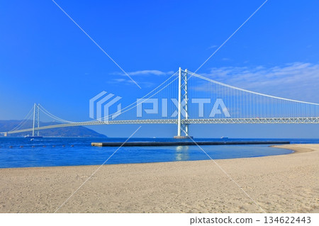【兵庫縣】晴天的明石海峽大橋(蔚藍舞妓) 【兵庫縣】晴天的明石海峽大橋(蔚藍舞妓) 134622443