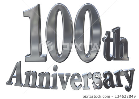 3DCG text "100th Anniversary/100th Anniversary Mark Sparkle" 3DCG text "100th Anniversary/100th Anniversary Mark Sparkle" 134622849