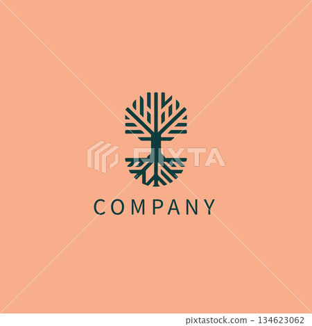 Sophisticated Leaf Logo for Sustainable and Wellness-Focused Brands 134623062