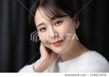 Smiling female portrait Smiling female portrait 134623436