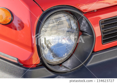 Headlight of the old car Headlight of the old car 134623727