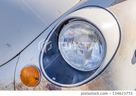 Headlight of the old car Headlight of the old car 134623755